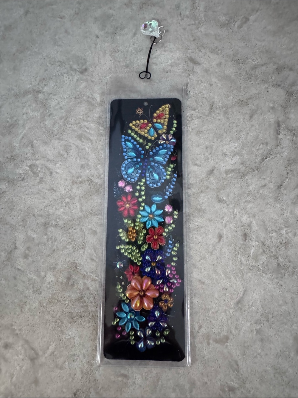 Rhinestone Embellished Butterfly themed Bookmark